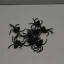 Realistic Plastic Spiders Halloween Decorations - 8 PCS Black Big Halloween Fake Spiders for Web Decorations, Realistic Fun Toys Prank Props Scare Practical Surprise Joke Party Decor, 3.9 x 3.7 Inch