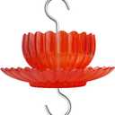 Ant Moat for Hummingbird Feeder - Freestyle 9 OZ Extra Large Capacity Insect Guard - Red Daisy Bowl & Dish