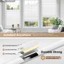 LazBlinds No Drill Cordless Cellular Shades, 31.5" W x 48" H, White