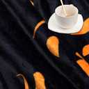 Easy-Going 80X133 inches Halloween Sofa Cover, Jacquard Velvet Oversized Couch Slipcover for 3 Cushion Couch, L Shape Sectional Covers for Dogs, Washable Sofa Blanket, Furniture Protector