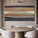 Brown and Black Abstract Wall Art Large Framed Colorful Canvas Prints for Office, Living Room, or Bedroom Wall Decor, 24" x 48"