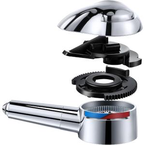 Enhon Lever Handle Replacement for 10424, Single Lever Handles Kit Compatible with Delta Series 1700 Monitor Tub and Shower Faucets, 5 in H X 2 in W Faucet Handle (1 Pack,Chrome)