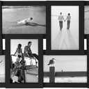 Malden International Designs Black 8 Opening 4x6 Collage Photo Frame