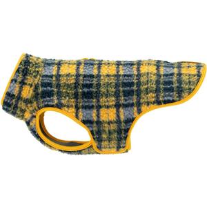 RC Pets Double-Layered, Adjustable Tundra Fleece | 12 Inches, Marigold Plaid