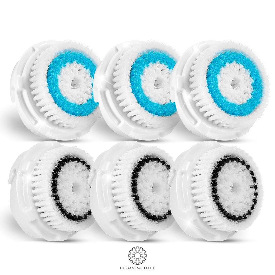 Compatible Facial Cleansing Brush Head Replacements 6 Pack | Fully Compatible | For Deep Pore Cleaning and Sensitive Skin
