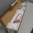 Ceiling Curtain Track System with Wall Mount, Silent Curtain Rail for Room Divider with Three Types of Hooks, 15ft - 18ft, White