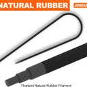 50 Pcs Ball Bungee Cords 6 Inch Black Heavy Duty Outdoor for Canopy Tarp Tie Downs, UV Resistant