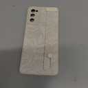 OOK Compatible with Samsung Galaxy S20FE 5G Flower Case with Wrist Strap, White Flowers Floral Silicone Shockproof Protection Slim TPU Cover with Camera Protective for Women Girls