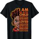 I am Black History Month Shirt Kids Boys African American T-Shirt S