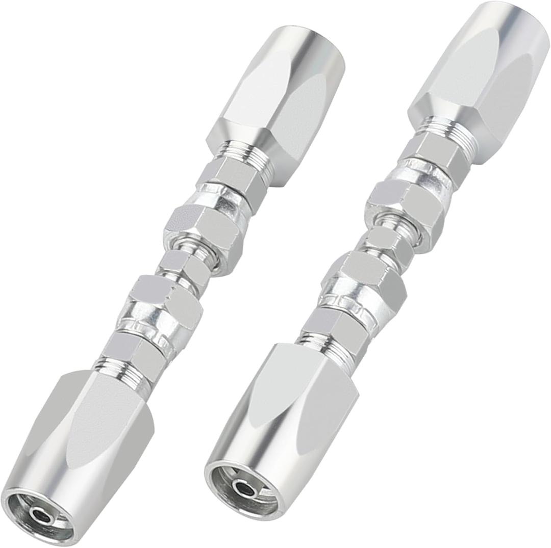 2PCS 1/4'' Reusable Hydraulic Hose Repair Fittings for Size #04 Single Wire Hose