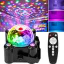 Disco Ball Party Lights Sound Activated Dj Light LED Strobe Light for Indoor (Black)