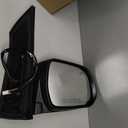 Dasbecan Passenger Side Mirror Compatible With 2013-2017 Toyota Sienna with Blind Spot Light, Heated Glass, Manual Folding Replace# 87910-08113 Black, 6H6P