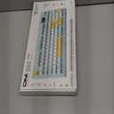 Tri-Mode Wireless Keyboard, BT/2.4G/Wired, Silent Membrane, RGB Backlit, Display Screen & Multimedia Knob, 94 Keys PBT Keycaps for PC Home Gaming Office Use