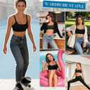 Sports Bikini Tops for Women Swim Bra Wirefree Workout Swimsuit Top Comfortable Support for Swimming, Beach, Active Wear (Black, XXL)