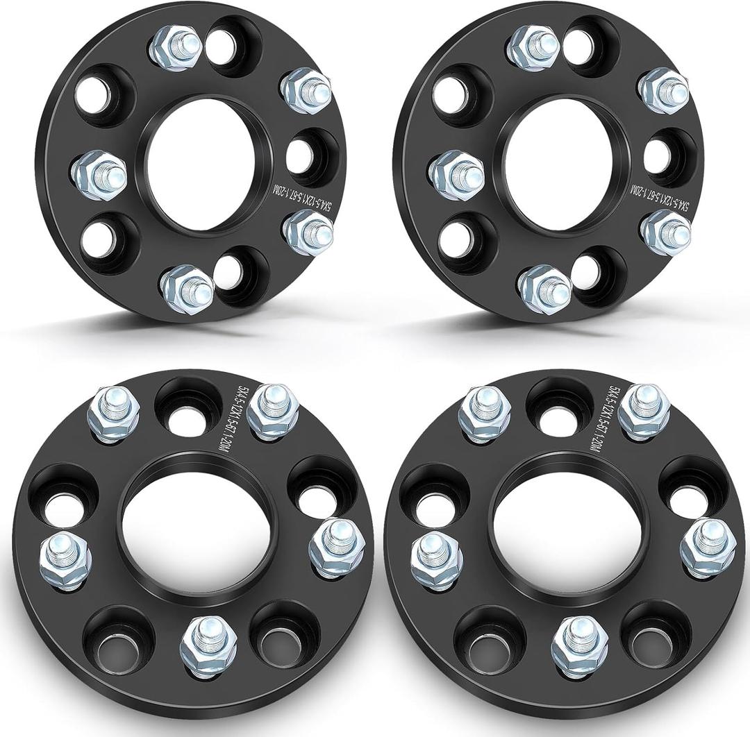 ECCPP 4PCS 20mm 5 Lug Hubcentric Wheel Spacers 5x4.5 to 5x4.5 12x1.5 Studs 67.1mm For 2007-2016 for jeep Compass |2007-2017 for Patriot |2001-2012 for ford Escape |2006-2012 for Fusion