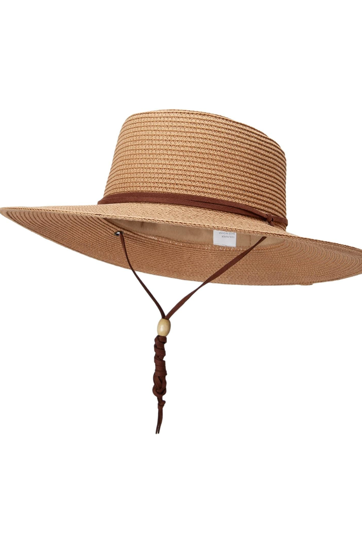 Women's Paper Braid Gambler Crown Hat