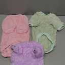 Dog Sweater, 3 Pack Dog Sweaters for Small Medium Dogs or Cat, Warm Soft Flannel Pet Clothes for Dogs Girl or Boy, Dog Shirt Coat Jacket (Large, Pink+Purple+Light Green)
