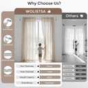 Double Curtain Rod, 1 Inch Silver Extra Long Dual Curtain Rods 72 to 144 Inch with Aluminium Modern End Cap Finial, Adjustable Heavy Duty Window Treatment Rod, Telescopic Metal Double Drapery Pole Set