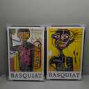 Framed Basquiat Wall Art, Jean Michel Basquiat Graffiti Wall Art, Abstract Wall Art Decor Canvas Poster for Living Room Bedroom Bathroom Decorations (16" x 24")