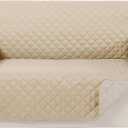 Reversible Loveseat Sofa Covers Couch Cover Furniture Protector(Loveseat Small,Sand/Beige)
