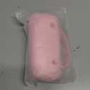 Hifot Plush Hard Eyeglass Case, Makeup Storage Bag Portable Sunglasses Pouch Hard Shell with Handle (Pink)