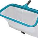 POOLWHALE Professional Pool Skimmer Net, Heavy Duty Swimming Leaf Rake Cleaning Tool with Deep Fine Nylon Mesh Net Bag - Fast Cleaning,Easy Scoop Edge,Debris Pickup Removal (No Pole)