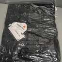 TARSE Womens Linen Wide Leg Pants Casual Loose Elastic Waist Beach Travel Vacation Palazzo Harem Pants with Pockets (Black, S)