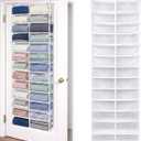 Over The Door Hoodie Organizer 26 Pocket Organizer, White
Clear Sweatshirt Organizer, 3 Hooks, Hanging Sweatshirt Hoodie Rack Holder, Cabinet Behind Door, Dormitory Bedroom Closet