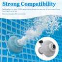 12355 Large Inlet Air Nozzle with Plunger Valve for Intex Pools, Above-Ground Pool Filter Pump On/Off Pool Drain Valve Part, Compatible with Intex, Coleman Frame Set & Ultra Frame Pools