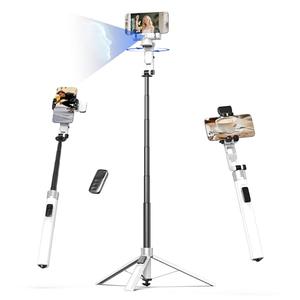 Auto Face Tracking Selfie Stick Tripod for iPhone with Light 360 Rotation That Follows Your Movement 70.9" Camera Tripod Stand with Remote for Content Creator Vlog Live Stream Video Recording