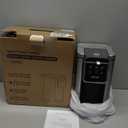 Horavie Mini Single Serve Coffee Maker for K Cup Pods and Ground Coffee, Fast Brew One Cup Coffee Machine with Descaling Reminder and Water Window, 6 to 12 oz. Brew Sizes, Gray