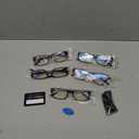 Gaoye Professional Reading Glasses for All Day - Computer Readers with Blue Light Protection - Value Pack (B1-5 Pack Light Black) 1.75