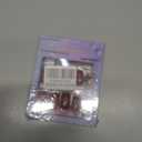 Fall Press on Nails Medium Square Fake Nails Glitter Gold False Nail Burgundy and Maple Leaves Design Autumn Full Cover Gel Artificial Nails Stick on Nails for Women Girls 24 PCS