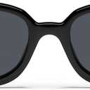 QUAY - Sunglasses for Men & Women, Oversized Sunglasses with UV Protection (Could Never, Black)