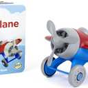 Green Toys Airplane & Board Book (Blue/Red)