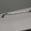 Medline Aluminum-Chrome Offset Walking Cane, Adjusts 2938 & Supports Up to 300 Lbs. Mobility Aid Provides Balance for Seniors & Adults