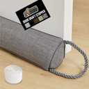 GORILLA GRIP Door Draft Stopper for Bottom of Doors, Cold Air Insulation Sweep, Weather Stripping Seal Noise, Soundproofing, Warmth Sealer, Easy Install Gap Filler, Home Essentials, 32 Inch, Gray