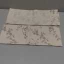 jinchan Floral Kitchen Curtains 36 Inch Linen Tier Curtains Farmhouse Cafe Half Window Drapes Over Sink Light Filtering for Living Room Laundry RV Rod Pocket 2 Panels Taupe on Beige