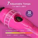 Mini Pink Hot Comb 500 Degree, Dual Voltage Electric Pressing Comb for Black Hair, Portable Ceramic Straightening Comb, Anti-Scald Plug in Hot Comb Straightener for Wigs, 4C Hair & Beard