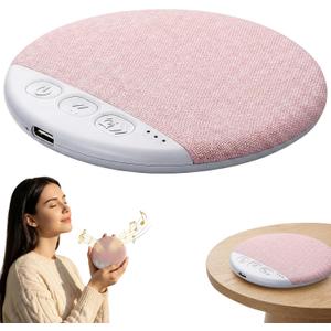 Sleep Pillow Speaker, 2026 New Bluetooth Pillow Speaker, Portable Bluetooth Under Pillow Speaker with White Noisefor Deep Sleeping, for Side Sleepers and Deep Sleep (No Charger (Pink)