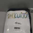 DANCURTON Rust Black Sheer Curtains 96 Inches Long 2 Panels Living Room 52 Inch Width Boho Farmhouse Sheer Window Curtain Pom Pom Tuft Semi Curtains for Girl Kids Bedroom Back Tab 52x96 Black