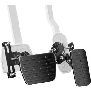 Gas and Brake Pedal Extenders for Short Drivers - Adjustable Length & Angle, Anti-Slip Metal Construction, Compatible with Cars, Go Karts & Ride-On Toys, Easy Installation & Universal Fit