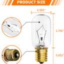 Belleone Light Bulb Fits for LG Microwave Oven - Compatible with LG Frigidaire Ken-more Whirlpool GE Over the Range Microwave, Dimmable 125V 30W E17 Base, Kitchen Night Light, Replace 6912W1Z004B, 4 pcs