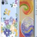 Case for Samsung A04E Floral Transparent Soft TPU Phone Case Air Cushion Shockproof Bumper Protective Phone Cover for Samsung Galaxy A04E,Diverse Flower