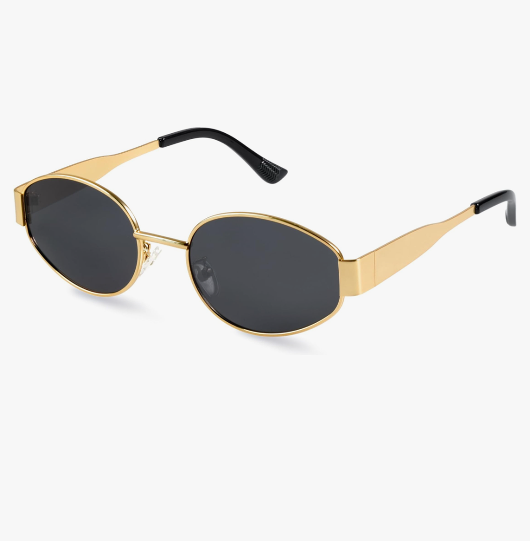 livho 2025 Trendy Oval Sunglasses - Stylish Polarized Shades for Everyday - Retro Metal Frames