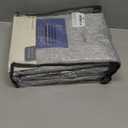 100% Blackout Shield Linen Blackout Curtains for Bedroom 108 Inches Long, Back Tab/Rod Pocket Living Room Drapes, Thermal Insulated Blackout Curtains 2 Panels Set, 50" W x 108" L, Grey