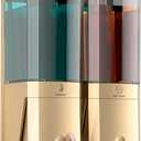 Shampoo and Conditioner Dispenser,Shower Dispenser 2 Chamber No Drill Shampoo Dispenser for Shower Wall Mounted Shower Soap Dispenser for Bathroom Hotel,Large Capacity 2 * 500ML,Gold