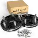 Customadeonly 25mm (1 Inch) Hubcentric Black Wheel Spacers 5x120 Compatible for Acura Mdx Zdx RLX TL, Compatible for Honda Civic Type R,Ridgeline Odyssey Passport Pilot (2pcs 64.1mm m14x1.5)