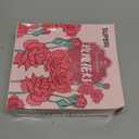 Rose Shadow LED Flameless Candles, 4PCS Romantic Battery Operated Candles Led Pillar Candles for Valentines Romantic Propose Anniversary Wedding Decorations(Pink, D 2.5" x H 7.2")