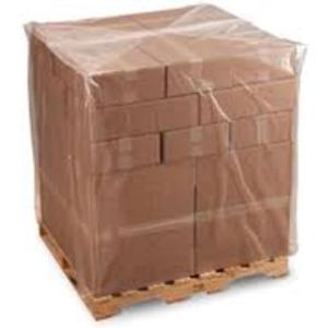 Farm Plastic Supply - Clear Pallet Covers 50 Pack- Heavy Duty Construction Grade Strength Pallet Bags, Polyethylene Pallet Bags, Outdoor Protection, and Pallet Storage (55'' x 53'' x 75'')